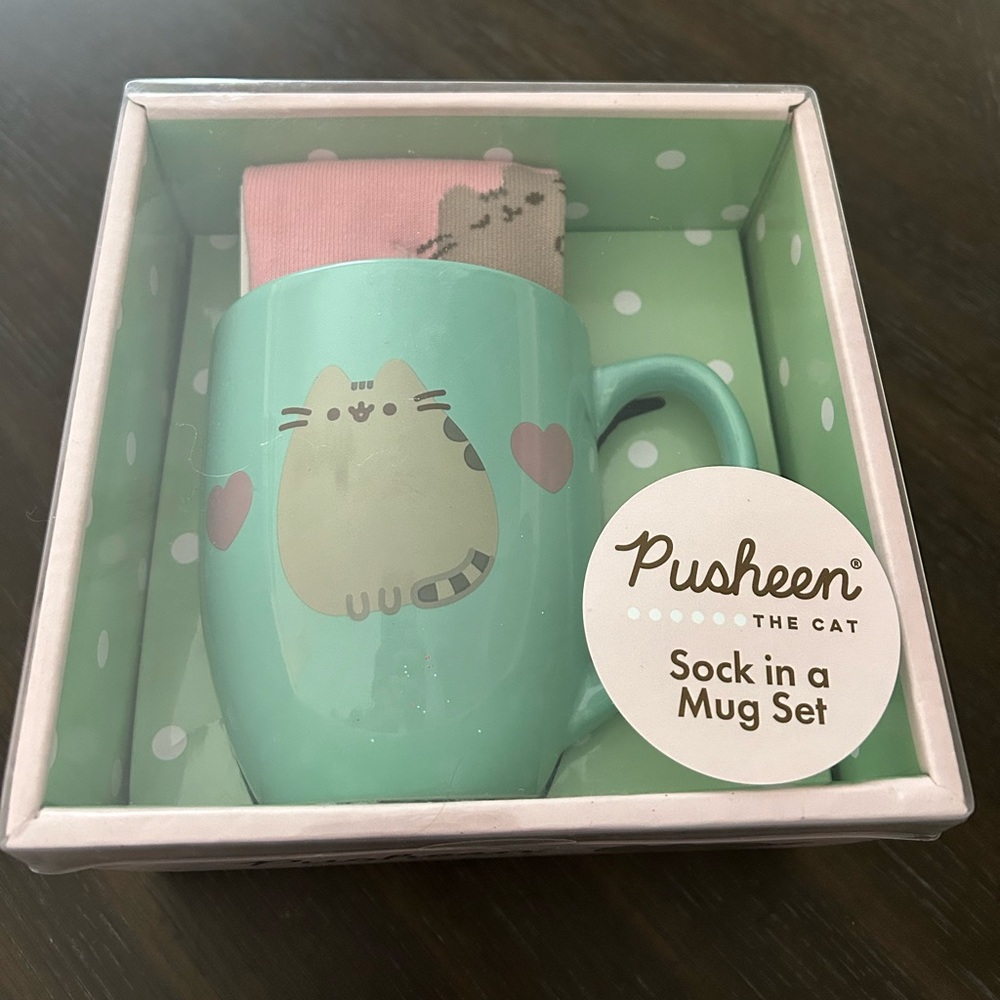 Pusheen the cat Sock in a mug